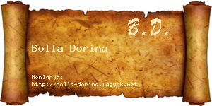 Bolla Dorina névjegykártya