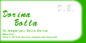 dorina bolla business card